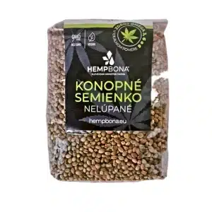 HEMPBONA Konopné semienko nelúpané, 200g