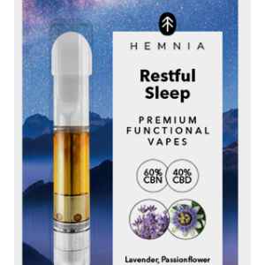 Hemnia Vape cartridge Restfull Sleep - 40% CBD, 60% CBN, levanduľa, mučenka, 1ml
