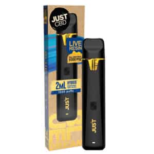 Just CBD 1000mg LIVE RESIN CBD fullspectrum, Disposable Vape pen, Blue Dream, 2ml