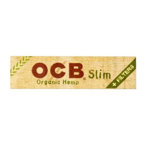 OCB Organic Hemp Kingsize Rolling Papers Slim, set papierikov s filtrami
