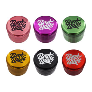 Kovový mlynček Best Buds 4-dielny Ø50mm, rôzne farby (Grinder)