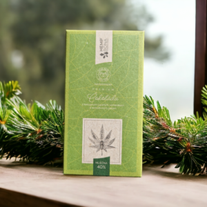 Mliečna čokoláda "Antidubajská" 40% s konopným semienkom a peľom 85g - Image 3