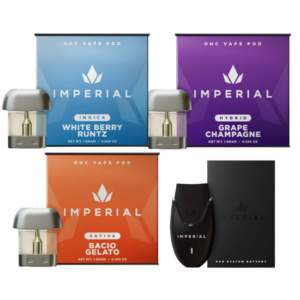Imperial 3000mg HHC, Vape POD bundle, 3 x 1ml + battery