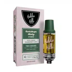 Hidden Hills Club Cantaloupe Slushy | NIGHT NIGHT BLEND | THC-A, D9 THC-P Vape cartridge 2G