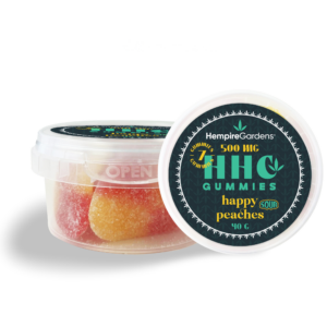Hempire Gardens HHC Gummies Happy Peaches ~500mg, 7 x 70mg