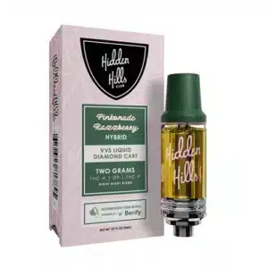 Hidden Hills Club Pinkonade Razzberry | NIGHT NIGHT BLEND | THC-A, D9 THC-P Vape cartridge 2G