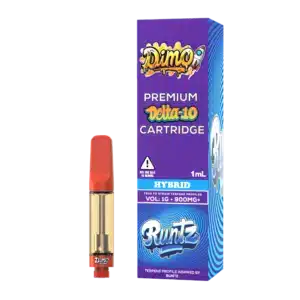 Dimo Rockets Runtz Delta 10 Vape cartridge, 1ml