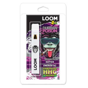 Loom Premium Durban Poison 1900mg HHC, Disposable Vape pen, 2ml